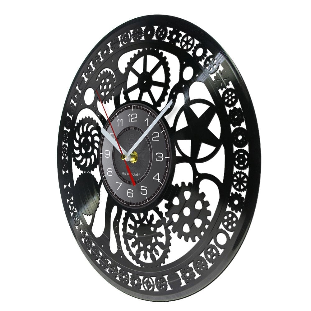 Horloge Murale Design | Roues dentées Steampunk | Designix - Horloge murales    - https://designix.fr/
