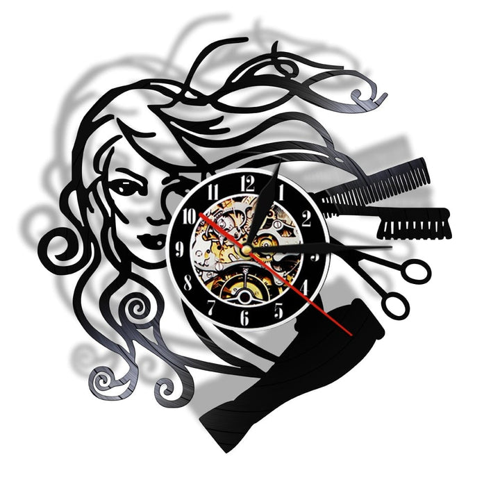 Horloge murale design | Salon de beauté | Designix - Horloge murales    - https://designix.fr/