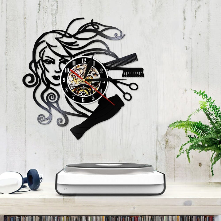 Horloge murale design | Salon de beauté | Designix - Horloge murales    - https://designix.fr/