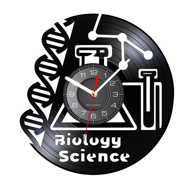 Horloge murale design | Science Biologique | Designix - Horloge murales Sans LED 30 cm  - https://designix.fr/