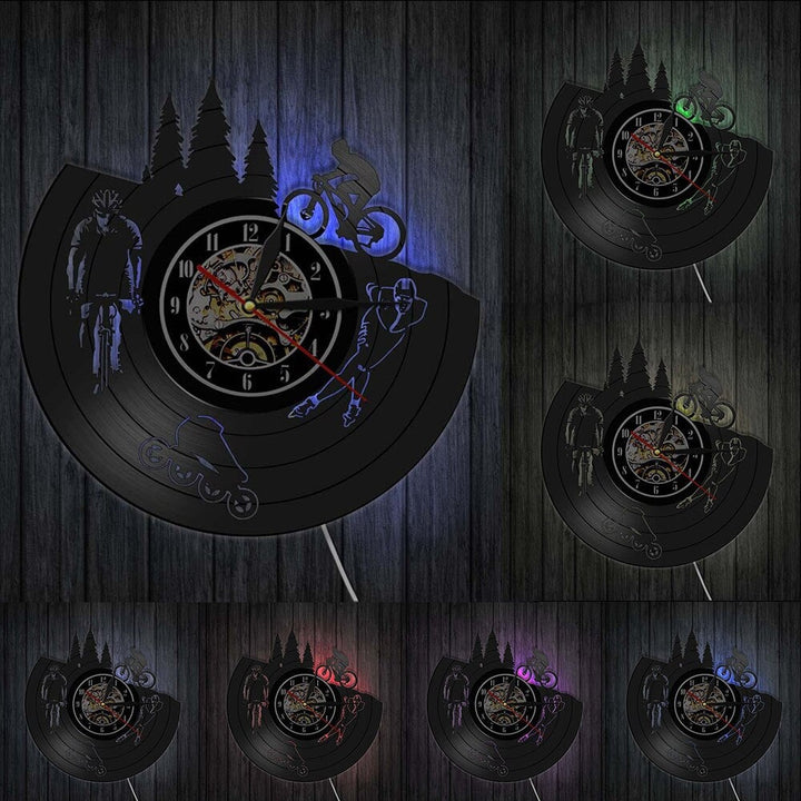 Horloge Murale Design | Sport de Ride | Designix - Horloge murales Avec LED   - https://designix.fr/