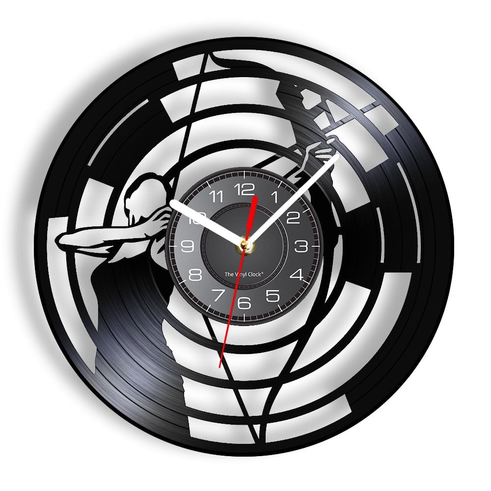 Horloge murale design | Tir à l'arc | Designix - Horloge murales Sans LED 30 cm  - https://designix.fr/
