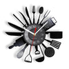 Horloge Murale Design | Ustensiles de cuisine