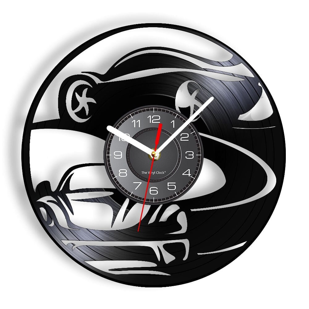 Horloge Murale Design | Voiture de Drift | Designix - Horloge murales Sans LED 30 cm  - https://designix.fr/