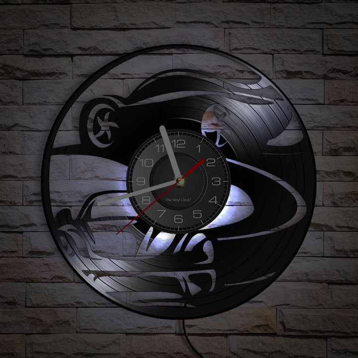 Horloge Murale Design | Voiture de Drift | Designix - Horloge murales Avec LED 30 cm  - https://designix.fr/