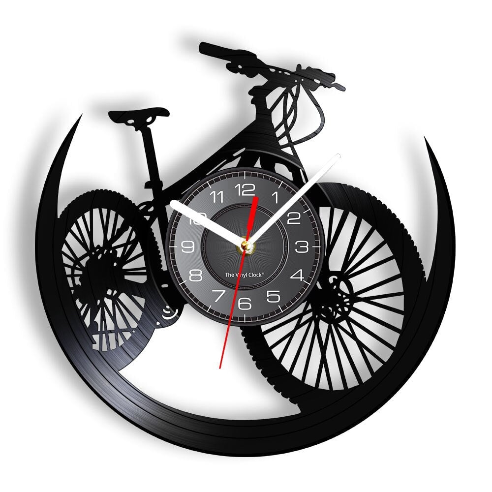 Horloge murale design | VTT | Designix - Horloge murales Sans LED 30 cm  - https://designix.fr/