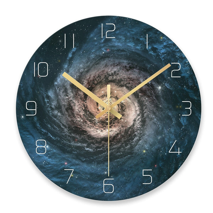 Horloge Murale Design | Vue de l'espace | Designix - Horloge murales Trou noir 30 cm  - https://designix.fr/