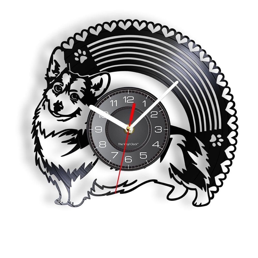 Horloge Murale Design | Welsh Corgi Cardigan | Designix - Horloge murales Sans LED 30 cm  - https://designix.fr/