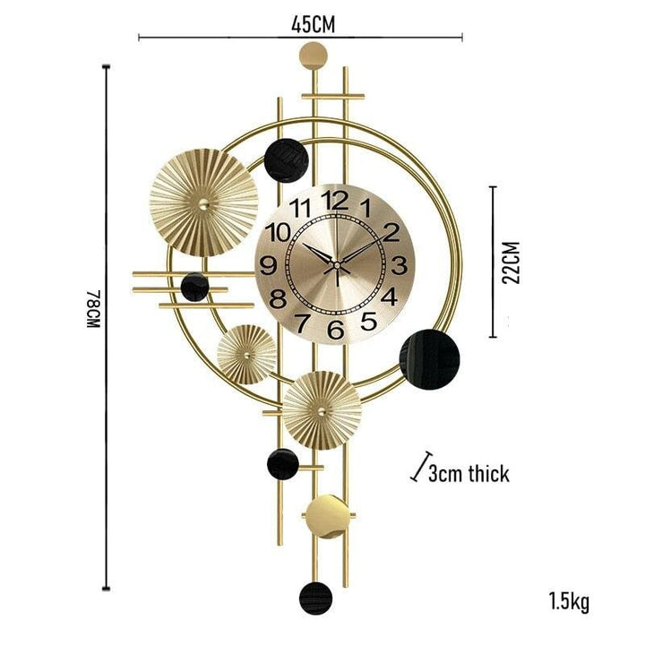 Horloge Murale Salon Moderne | Zato - Designix Horloge murales 45x78cm