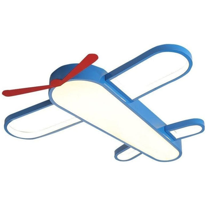 Lampe Avion Ciel Bleu | Biro - Designix Plafonnier D50x6cm | 24w Blanc Froid (6000K à 6500K)