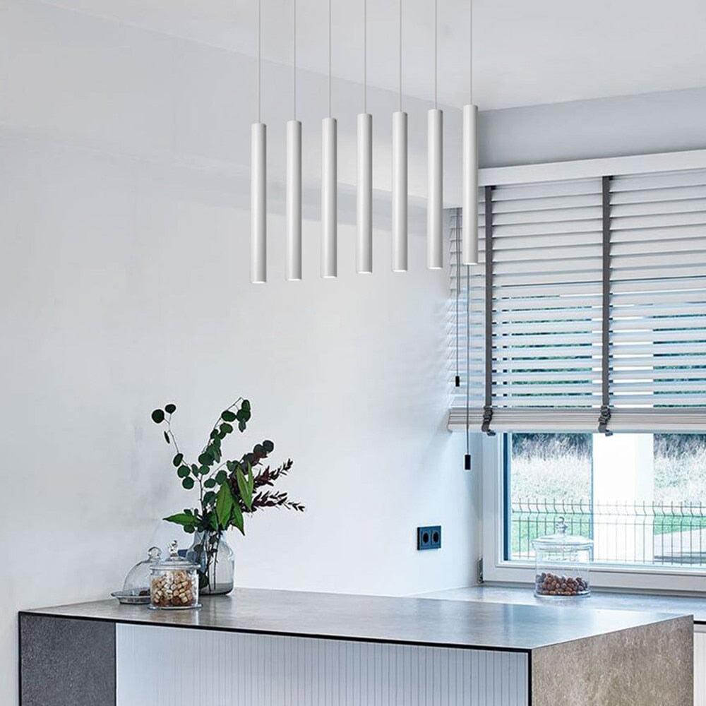 Lampe Cuisine Suspendue Métal | Lila - Designix Suspension luminaire Blanc 30cm Blanc