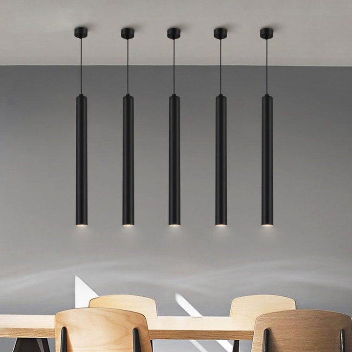 Lampe Cuisine Suspendue Métal | Lila - Designix Suspension luminaire Noir 30cm Blanc