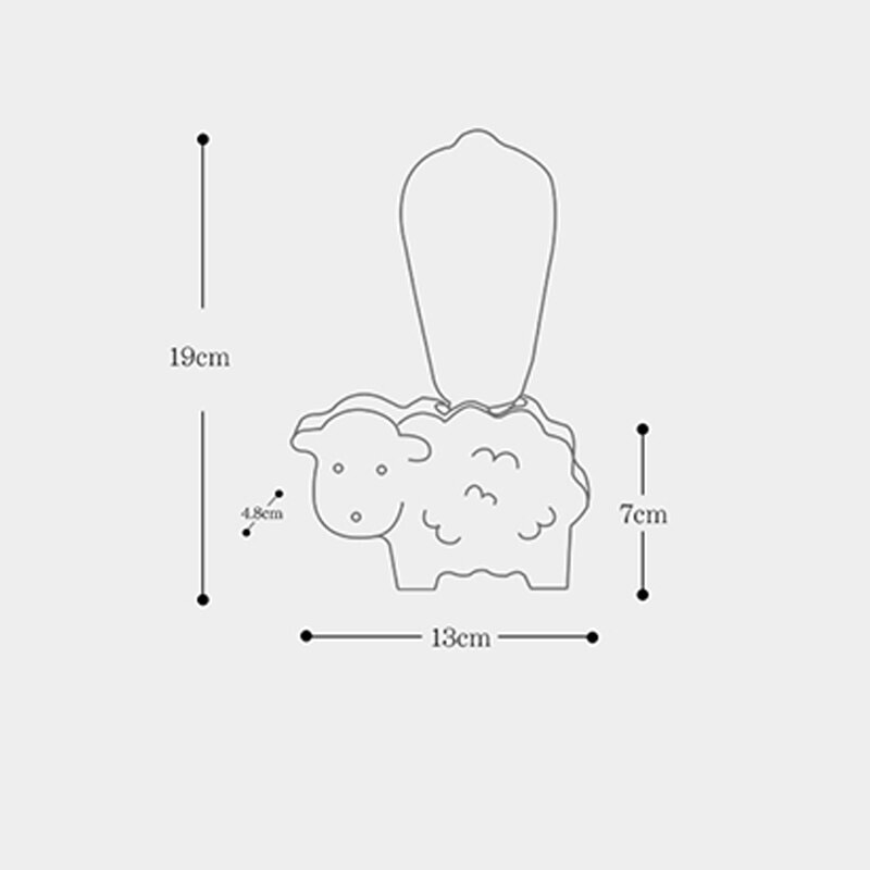 Lampe de Chevet Animaux | Lueur Créative | Designix - Lampe de chevet Mouton | 19 x 13 cm   - https://designix.fr/
