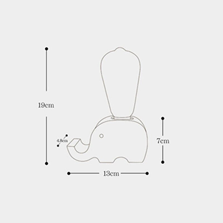 Lampe de Chevet Animaux | Lueur Créative | Designix - Lampe de chevet Eléphant | 19 x 13 cm   - https://designix.fr/