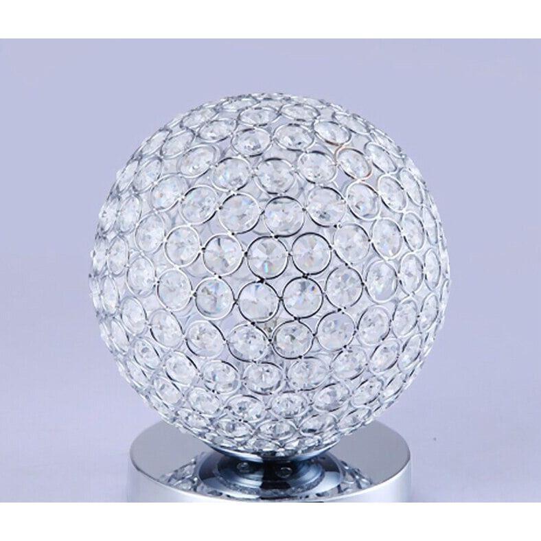 Lampe de Chevet Boule | Étoile Filante - Designix Lampe de chevet Chrome Lumière Chaude