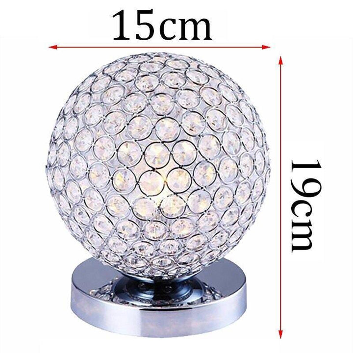 Lampe de Chevet Boule | Étoile Filante - Designix Lampe de chevet Chrome Lumière Chaude