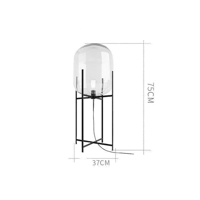 Lampe de Chevet | Brilliance Chic - Designix Lampe de chevet Transparent M 35 x 75 cm