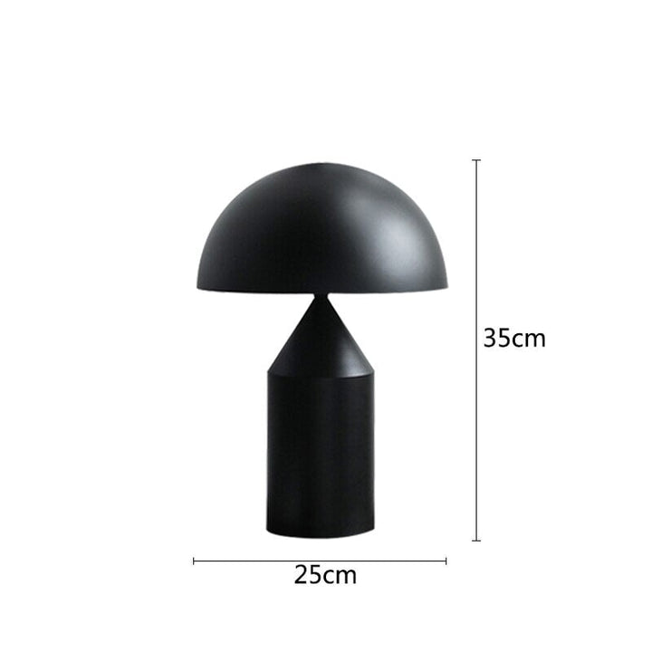 Lampe de Chevet Champignon | Lueur Élégante | Designix - Lampe de chevet Noir 25cm   - https://designix.fr/