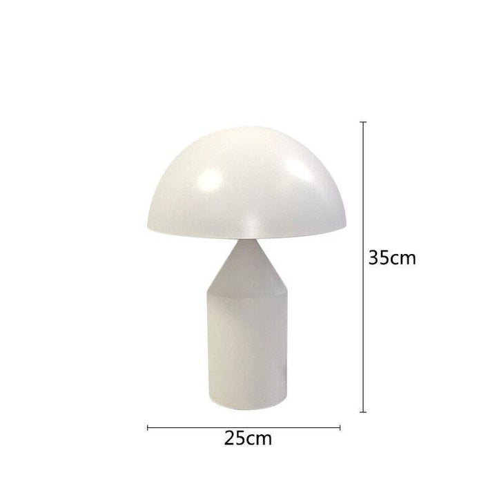 Lampe de Chevet Champignon | Lueur Élégante | Designix - Lampe de chevet Blanc 25cm   - https://designix.fr/