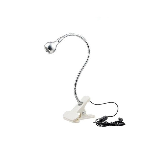 Lampe de Chevet Flexible  | Éclaireur d'Art | Designix - Lampe de chevet Argent | Lumière Blanche   - https://designix.fr/
