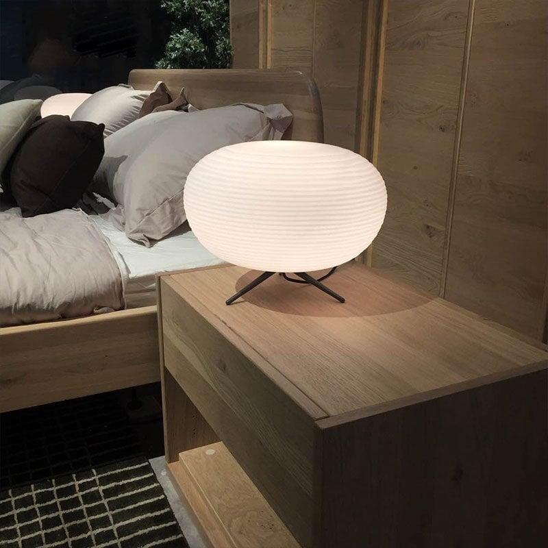 Lampe de Chevet Japonais | Charme Lumineux - Designix Lampe de chevet Lumière Chaude 27 x 20 cm