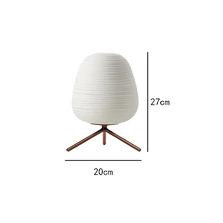 Lampe de Chevet Japonais | Charme Lumineux - Designix Lampe de chevet Lumière Chaude 27 x 20 cm