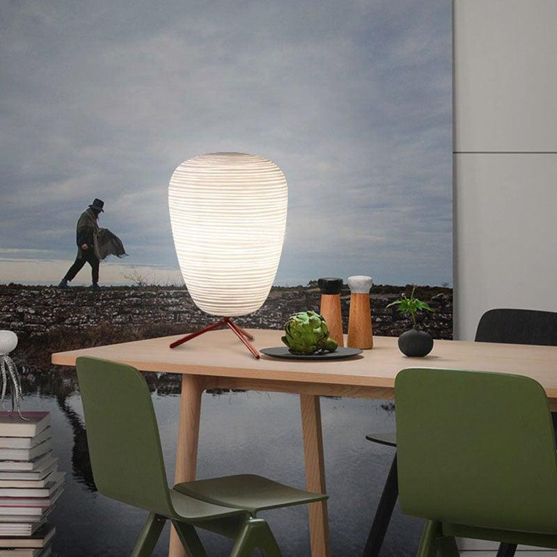 Lampe de Chevet Japonais | Charme Lumineux - Designix Lampe de chevet Lumière Chaude 27 x 20 cm