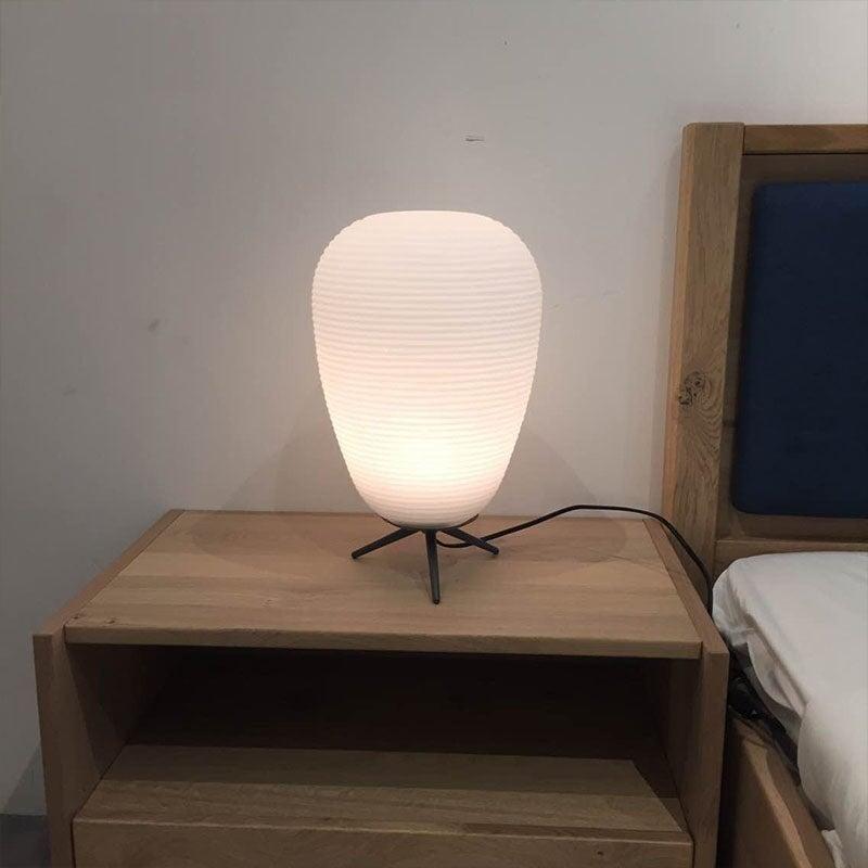 Lampe de Chevet Japonais | Charme Lumineux - Designix Lampe de chevet Lumière Chaude 27 x 20 cm