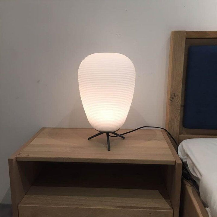 Lampe de Chevet Japonais | Charme Lumineux - Designix Lampe de chevet Lumière Chaude 27 x 20 cm