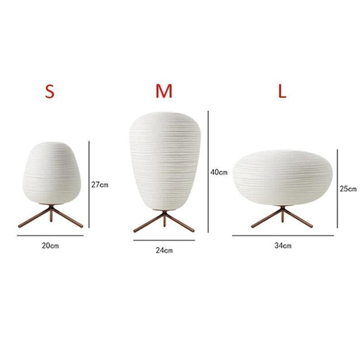 Lampe de Chevet Japonais | Charme Lumineux - Designix Lampe de chevet Lumière Chaude 27 x 20 cm