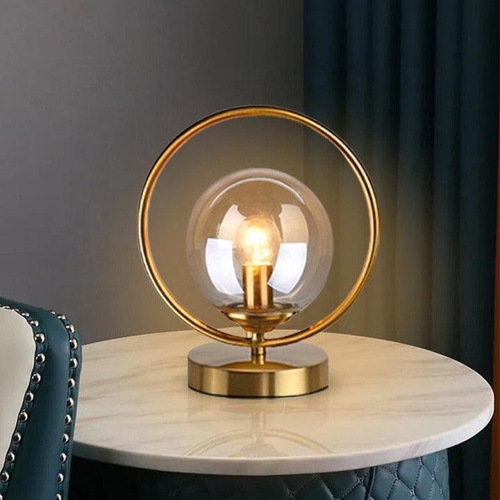 Lampe de Chevet Dorée | Lueur Créative | Designix - Lampe de chevet Transparent - https://designix.fr/