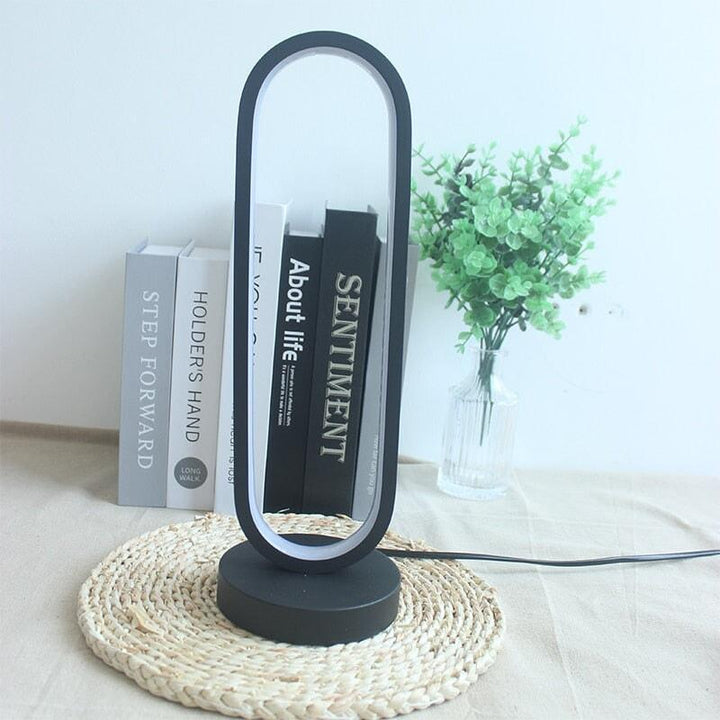 Lampe de Chevet Moderne LED | LumiNova - Designix Lampe de chevet Ovale | 33.5 x 10.5 cm Variable