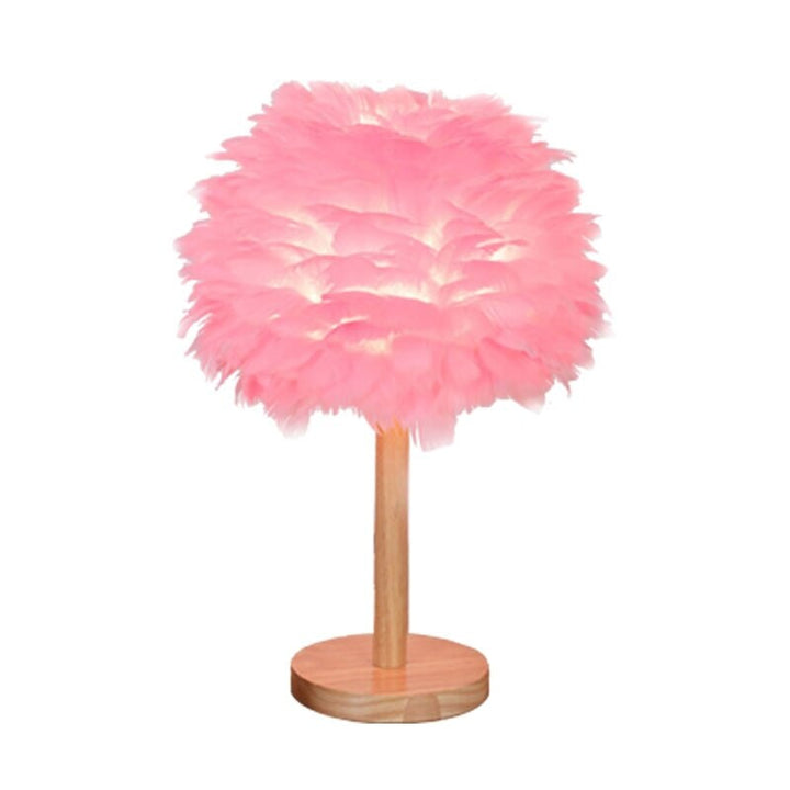 Lampe de Chevet Plume | Brillance Aurora | Designix - Lampe de chevet Rose   - https://designix.fr/