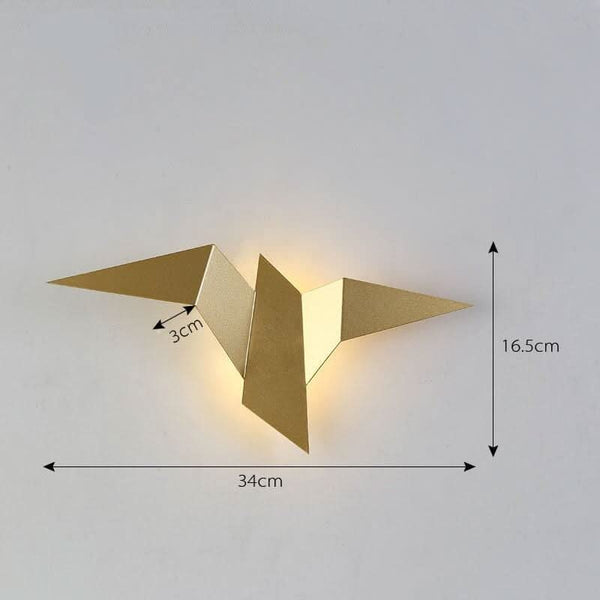 Lampe Murale Métal Moderne Oiseau | Lind