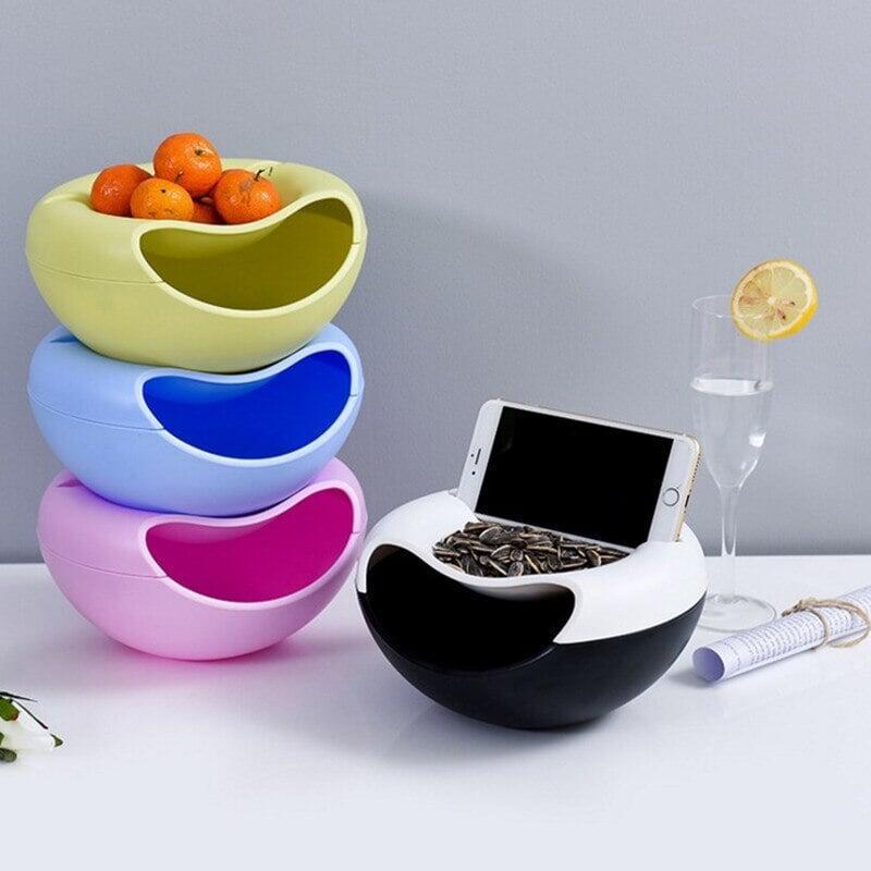 Boîte de rangement pour snacks à double couche | Designix - Amazon - https://designix.fr/