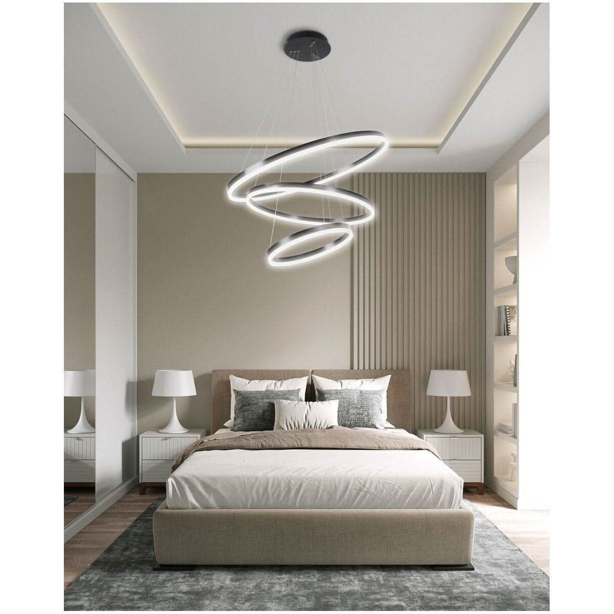 "Lampe Suspendue Anneaux Modernes" | Designix - 2222 - https://designix.fr/