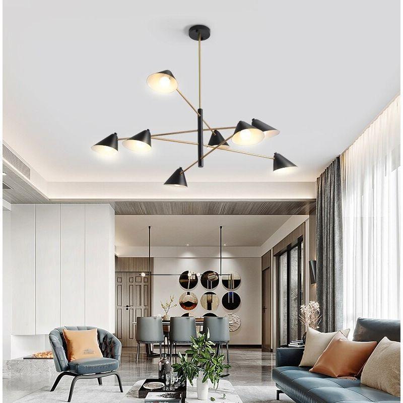 Lustre Chic et Moderne | Éclat Éthéré - Designix Lustre 4 Lumières
