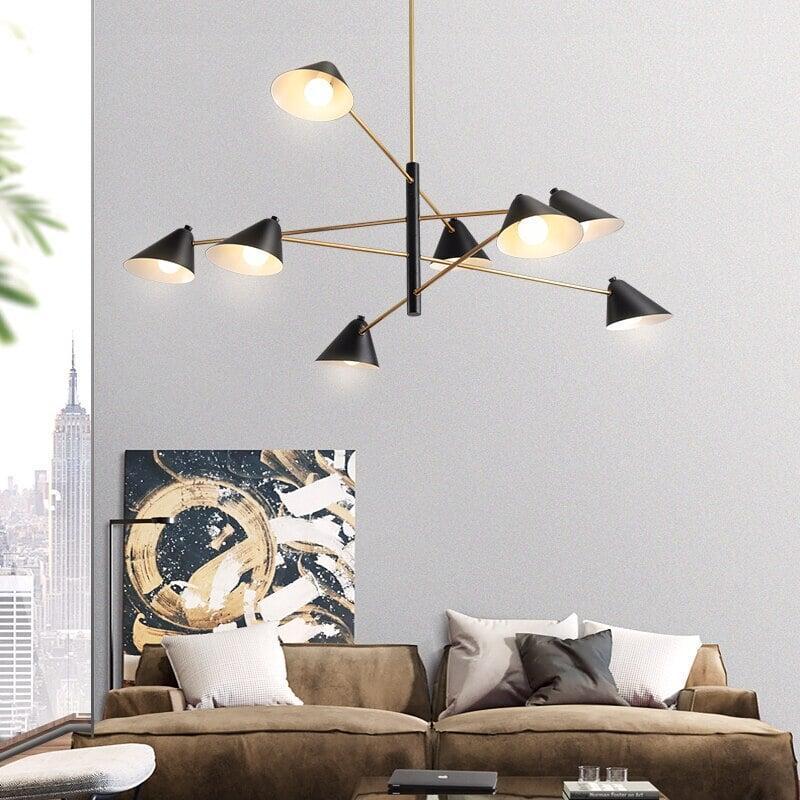 Lustre Chic et Moderne | Éclat Éthéré - Designix Lustre 4 Lumières