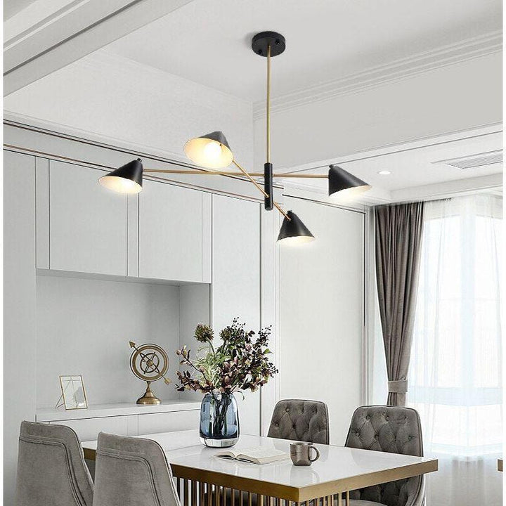 Lustre Chic et Moderne | Éclat Éthéré - Designix Lustre 4 Lumières