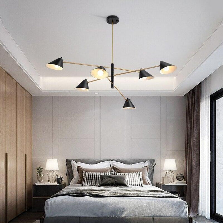 Lustre Chic et Moderne | Éclat Éthéré - Designix Lustre 4 Lumières