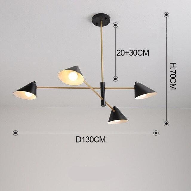 Lustre Chic et Moderne | Éclat Éthéré - Designix Lustre 4 Lumières