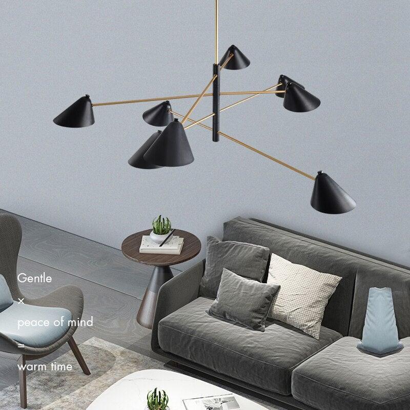 Lustre Chic et Moderne | Éclat Éthéré - Designix Lustre 4 Lumières