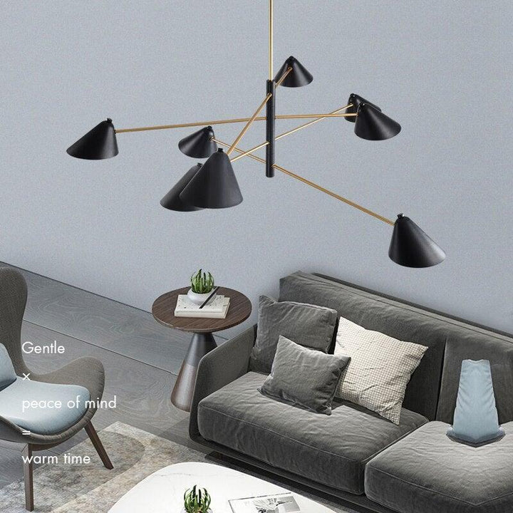 Lustre Chic et Moderne | Éclat Éthéré - Designix Lustre 4 Lumières