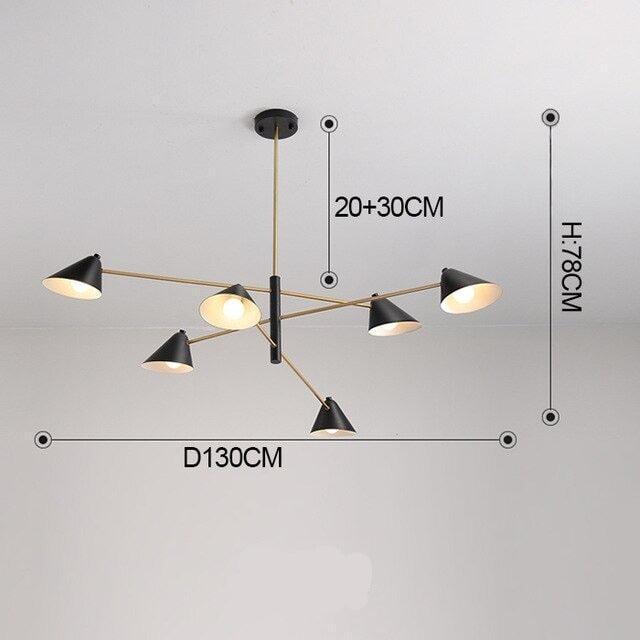 Lustre Chic et Moderne | Éclat Éthéré - Designix Lustre 6 Lumières