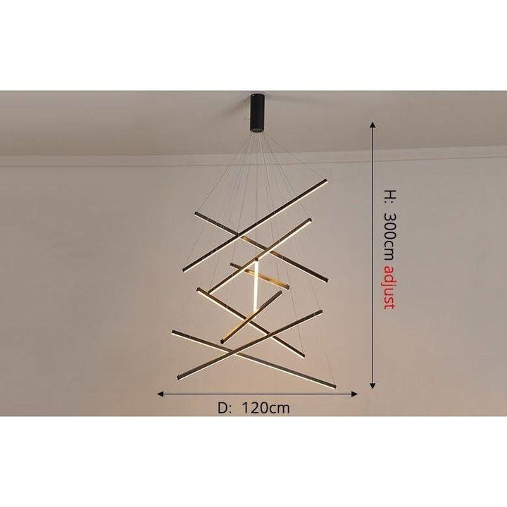 Lustre Chic et Moderne | Lueur Fluxion - Designix Lustre 9 Branches Blanc Chaud