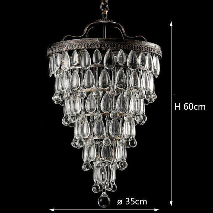 Lustre de Luxe Goutte d'eau | Élégance Flux - Designix Lustre
