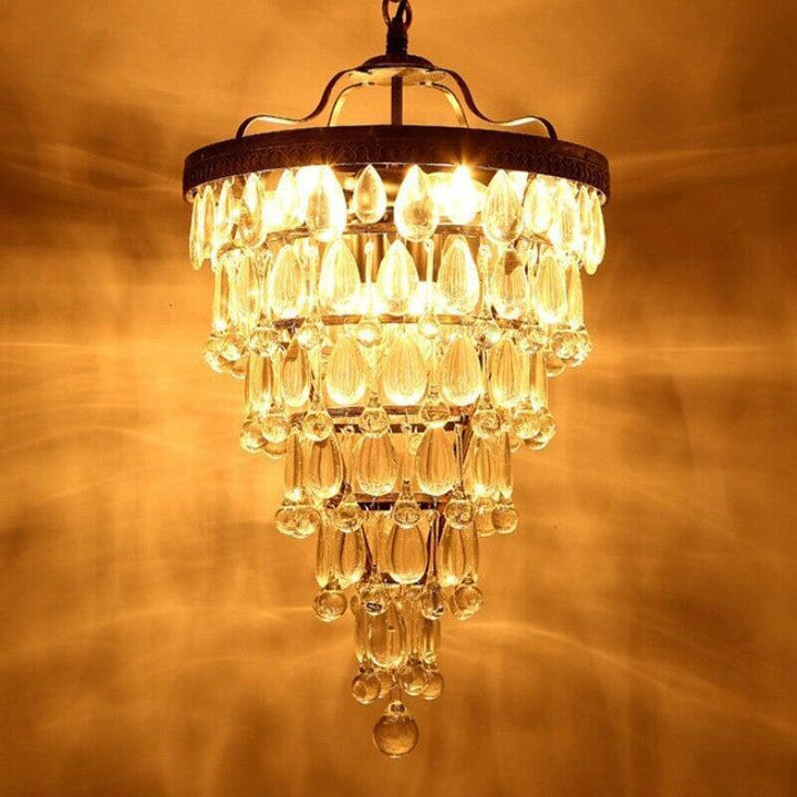 Lustre de Luxe Goutte d'eau | Élégance Flux - Designix Lustre