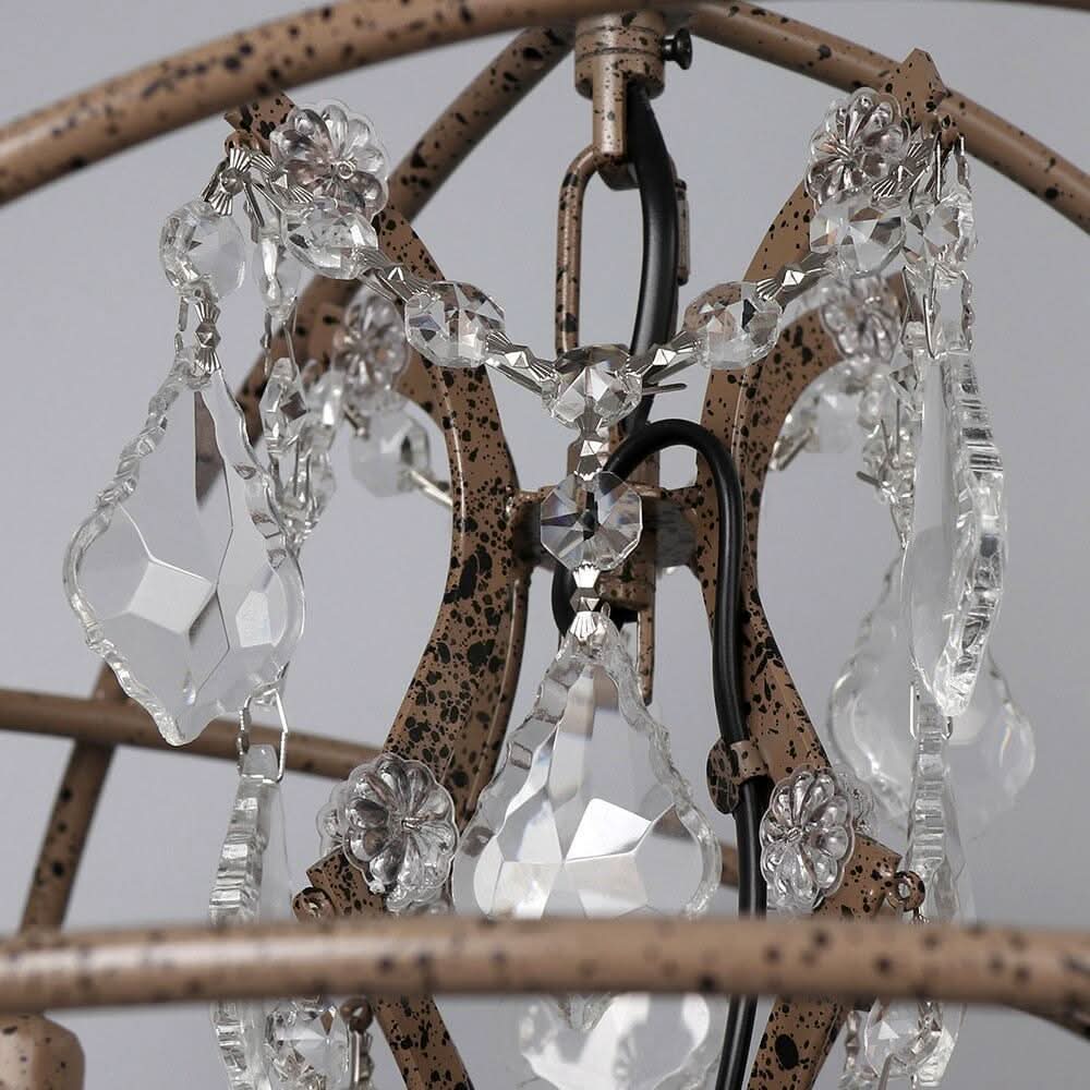 Lustre Vintage Année 70 | Sphère Éclairée