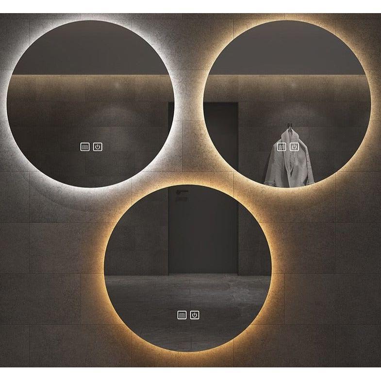Miroir Rond Salle de Bain | Miroir Éclipsa - Designix Miroir 3 Couleurs | 40cm