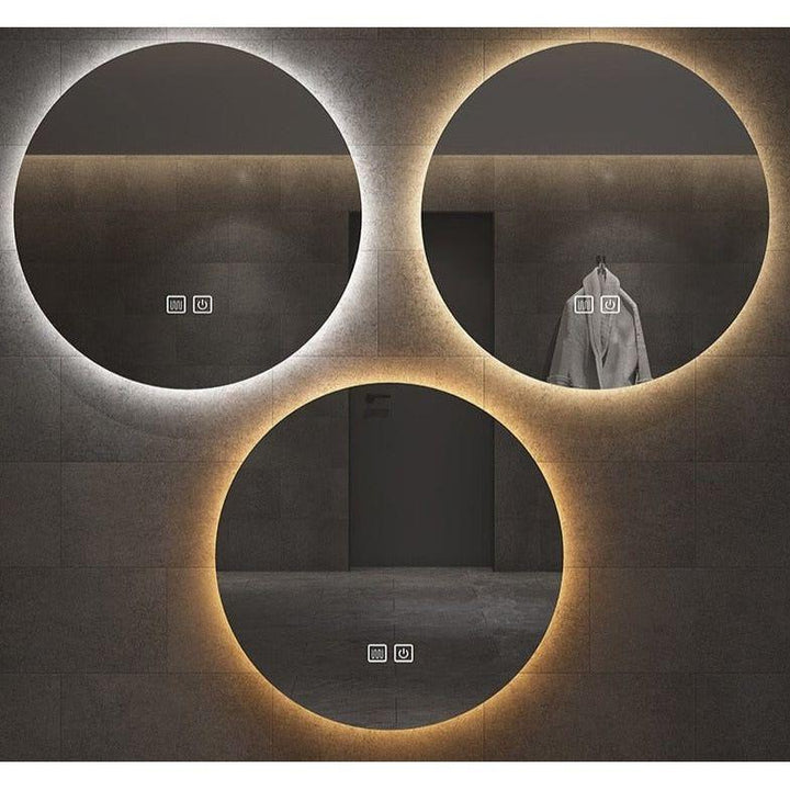 Miroir Rond Salle de Bain | Miroir Éclipsa - Designix Miroir 3 Couleurs | 40cm